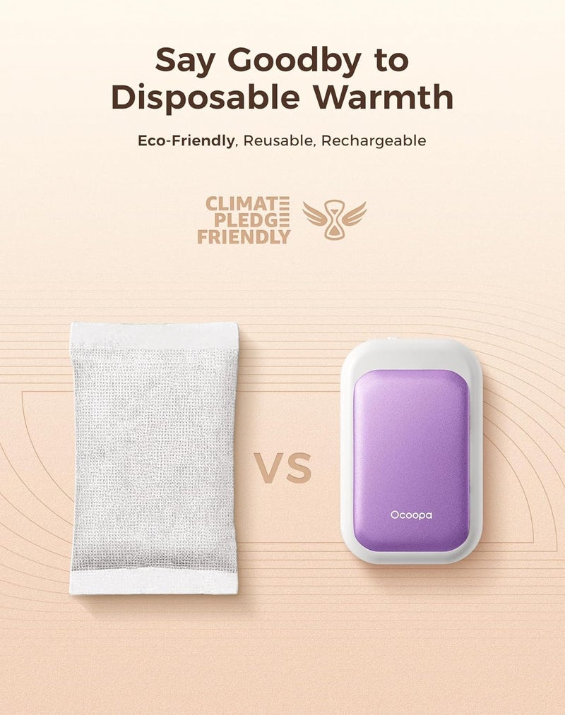 OCOOPA AI Magnetic Hand Warmers Rechargeable 2 Pack, 5000mAh Ultra-Thin Electric Glove Heater Handwarmer,UL Certified, Men Women Gifts for Christmas,Birthday,Winter Essentials,UT4 Young - Image 5